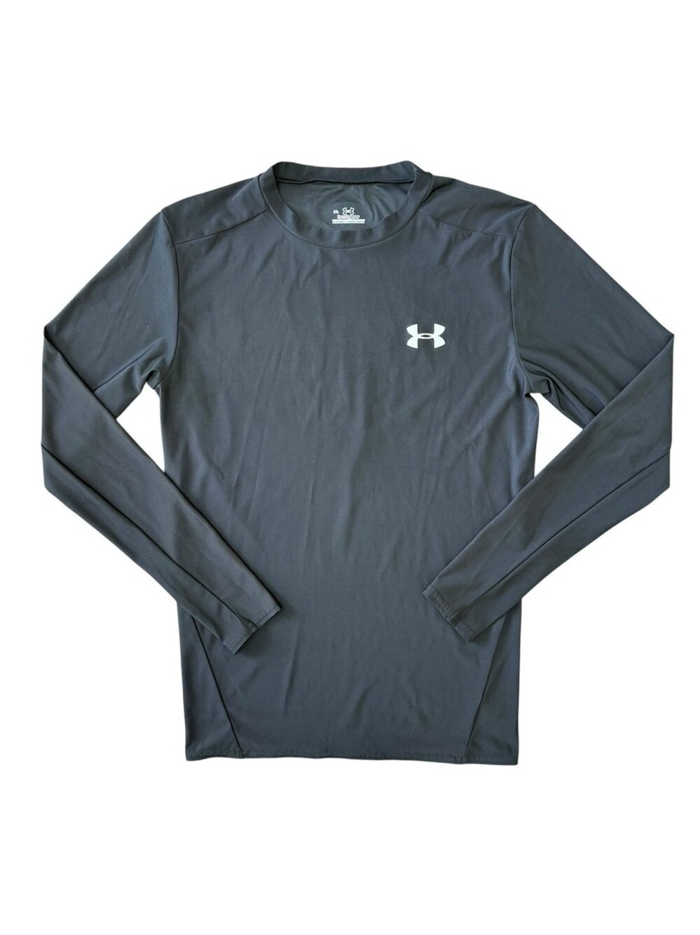 Under Armour Compression Shirt Long Sleeve Baselayer Mens XL Black Gym Tr]aining